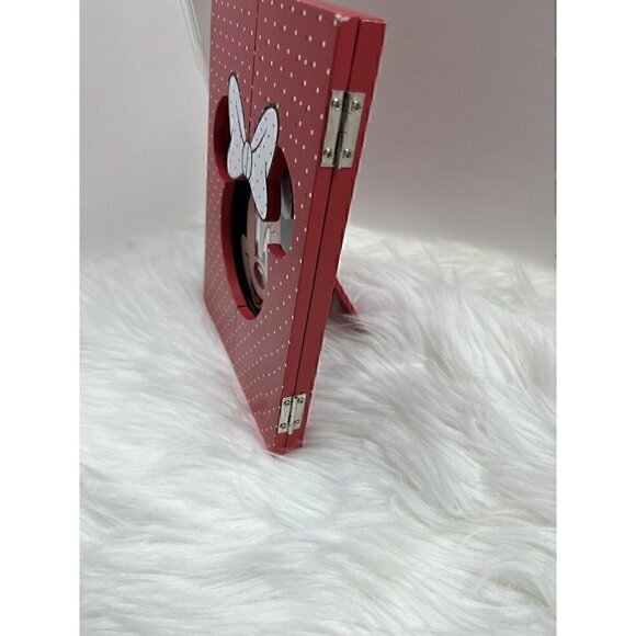 DISNEY PARKS Minnie Mouse Red Fold Out Photo Picture Frame Polka Dots - Picture 6 of 10